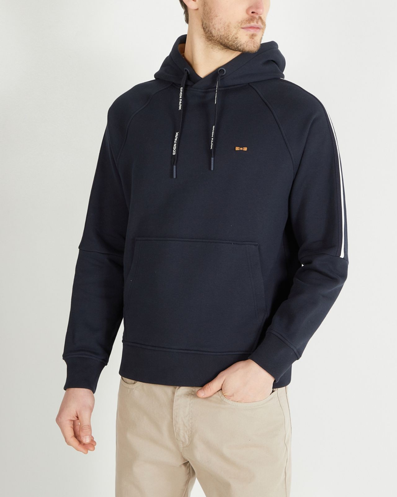 Sweat à capuche grande taille bleu marine