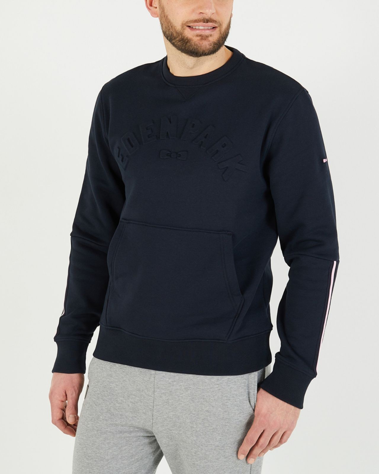 Sweat col rond grande taille bleu marine