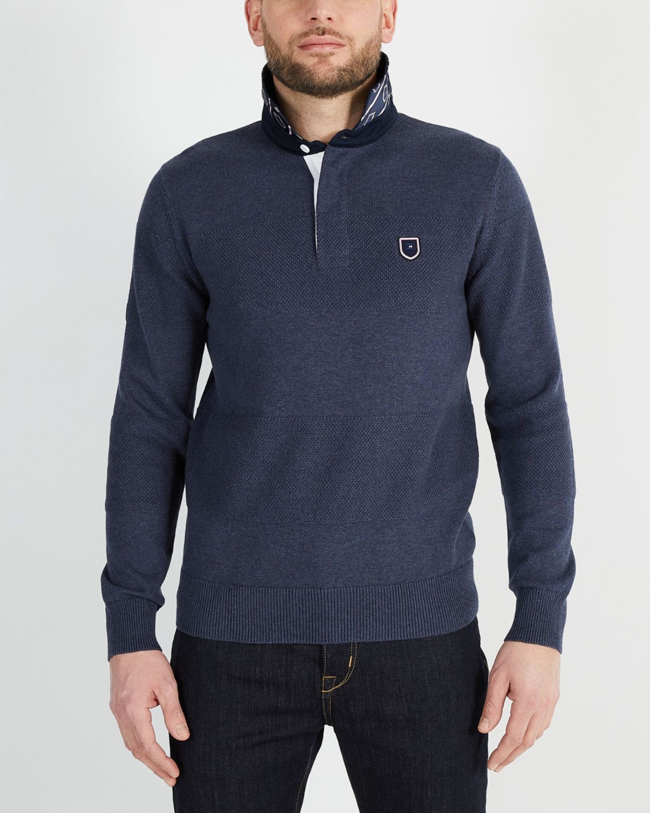 Pull maillot grande taille bleu indigo