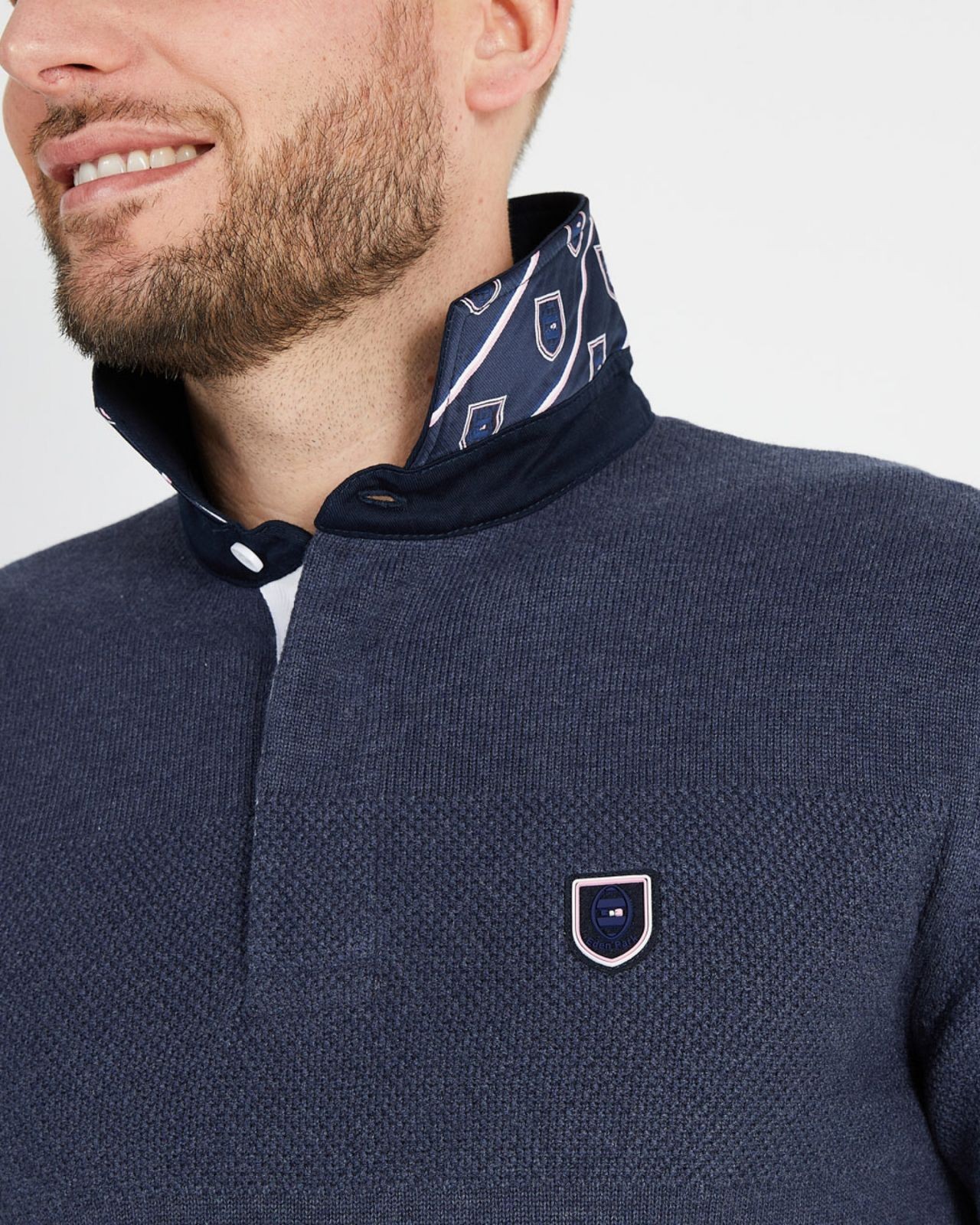 Pull maillot grande taille bleu indigo