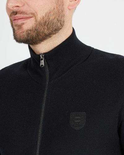 Gilet zippé grande taille noir