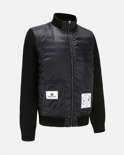 Gilet bi-matière grande taille noir