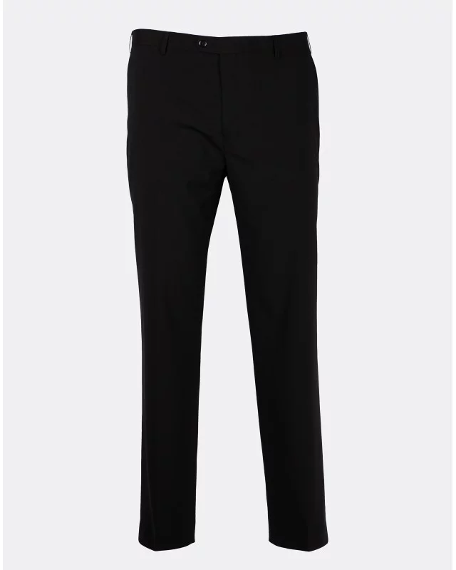 Pantalon de costume Classic noir pour homme grand