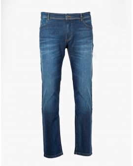 Jean super stretch coupe droite Regular grande taille bleu stone