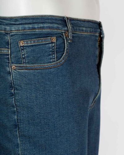 Jean stretch grande taille regular bleu