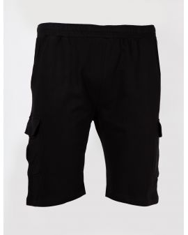 Short jogging cargo grande taille noir