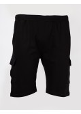 Short jogging cargo grande taille noir