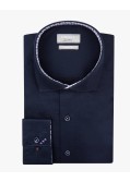 Chemise dobby easy care grande taille bleu marine