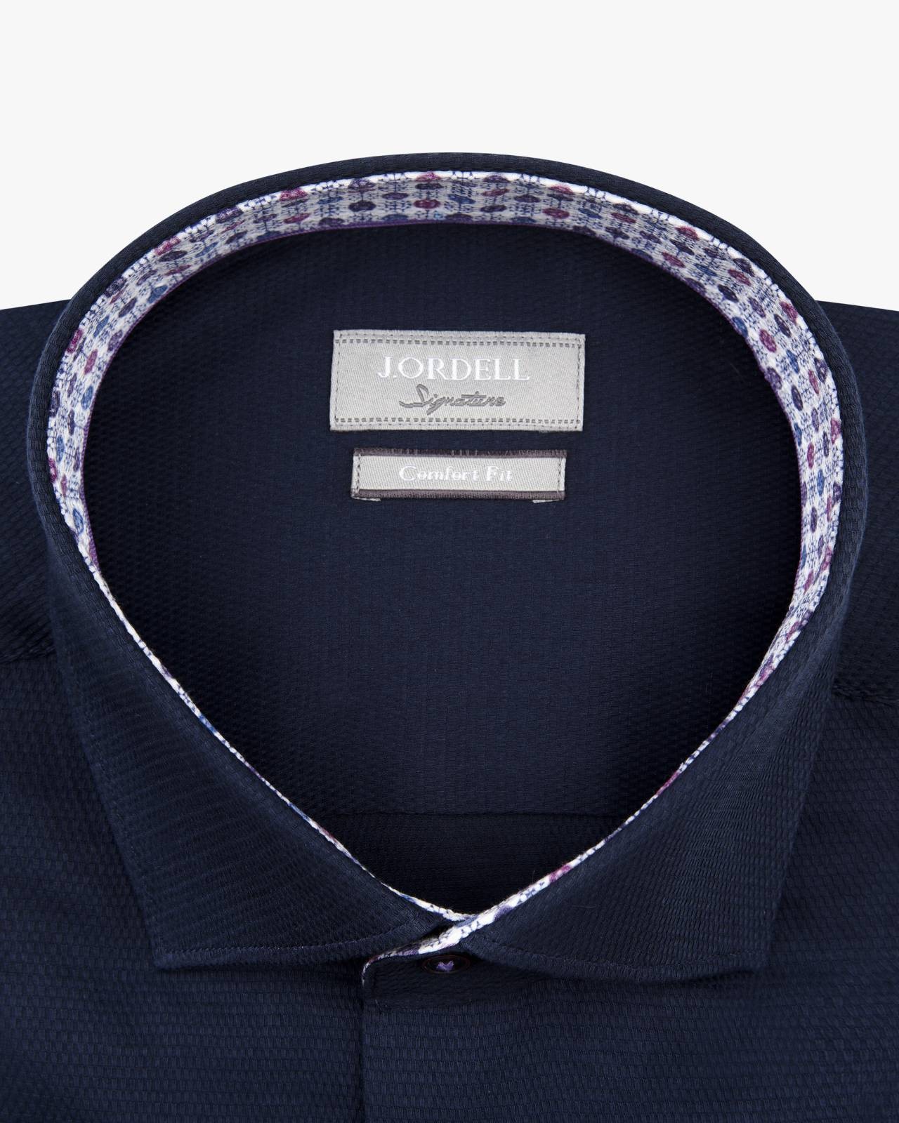 Chemise dobby easy care grande taille bleu marine