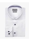 Chemise twill easy care grande taille blanc