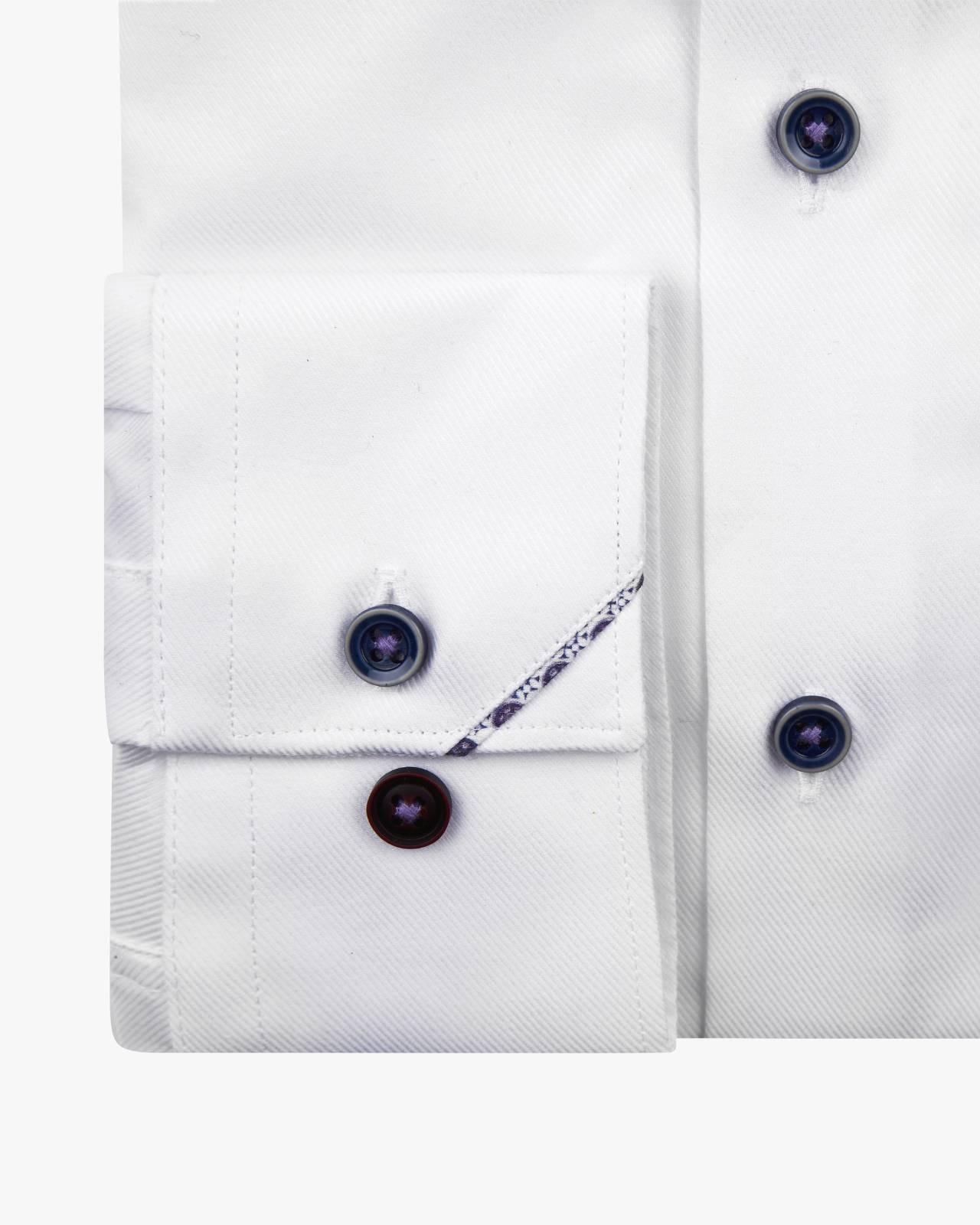 Chemise twill easy care grande taille blanc