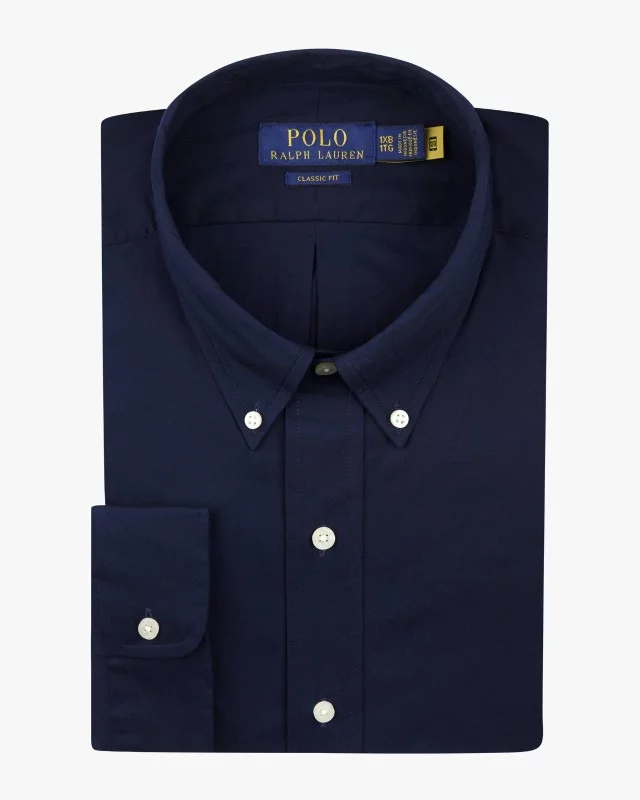 Chemise popeline grande taille bleu marine