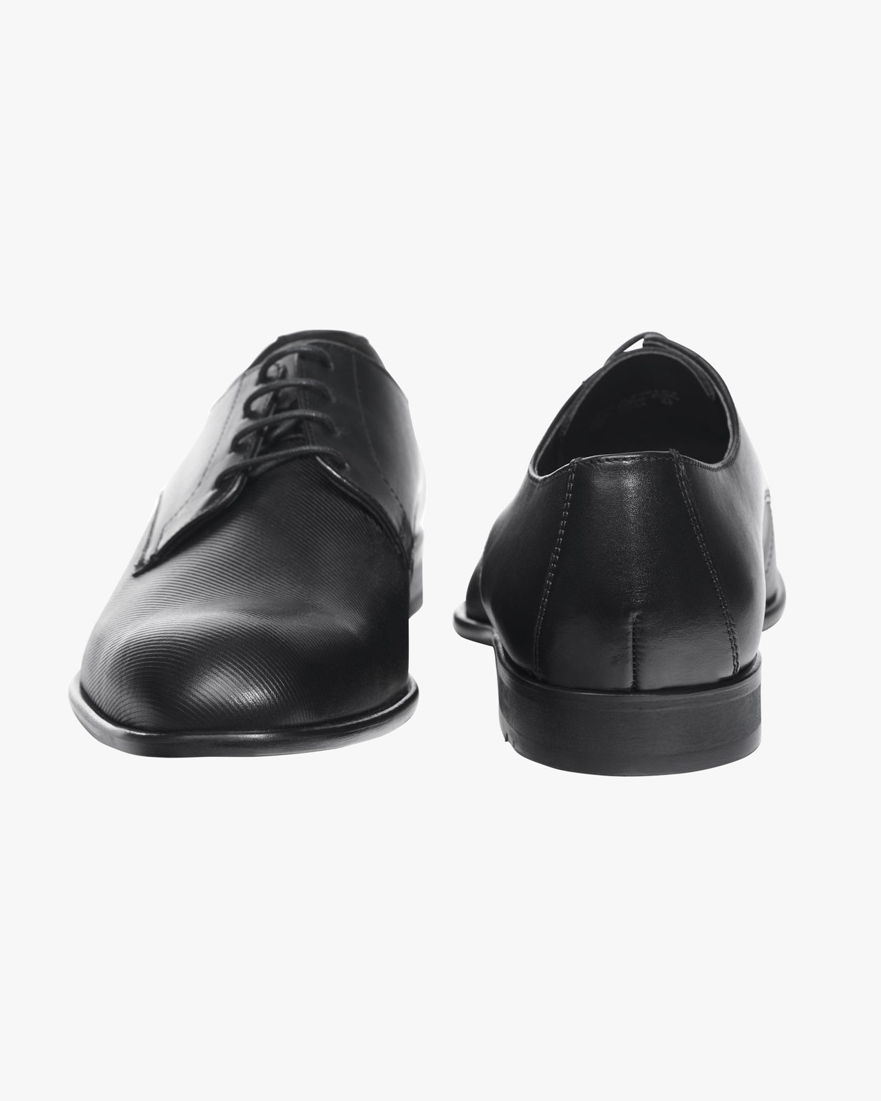 Derby extra larges rayé grande taille noir