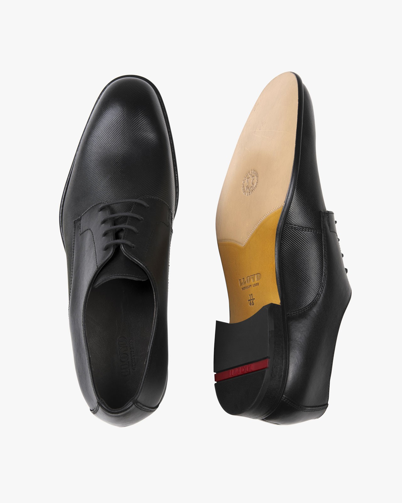 Derby extra larges rayé grande taille noir