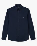 Chemise avec coudières grande taille bleu marine