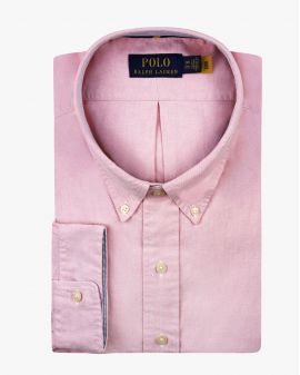 Chemise oxford grande taille rose