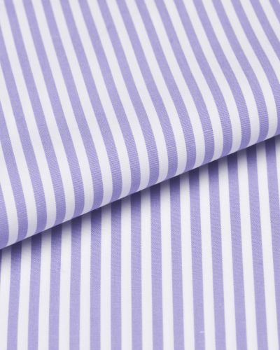 Chemise à rayures grande taille violet