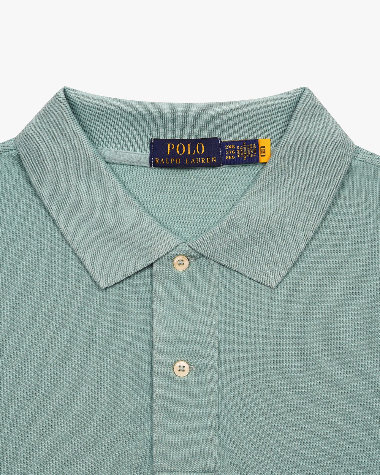 Polo piqué grande taille vert