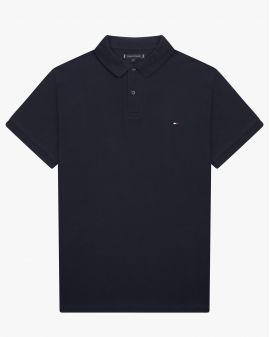 Polo piqué grande taille bleu marine