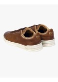 Sneakers Heritage Court Premium en cuir grande taille cognac