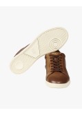 Sneakers Heritage Court Premium en cuir grande taille cognac