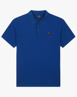 Polo piqué grande taille bleu