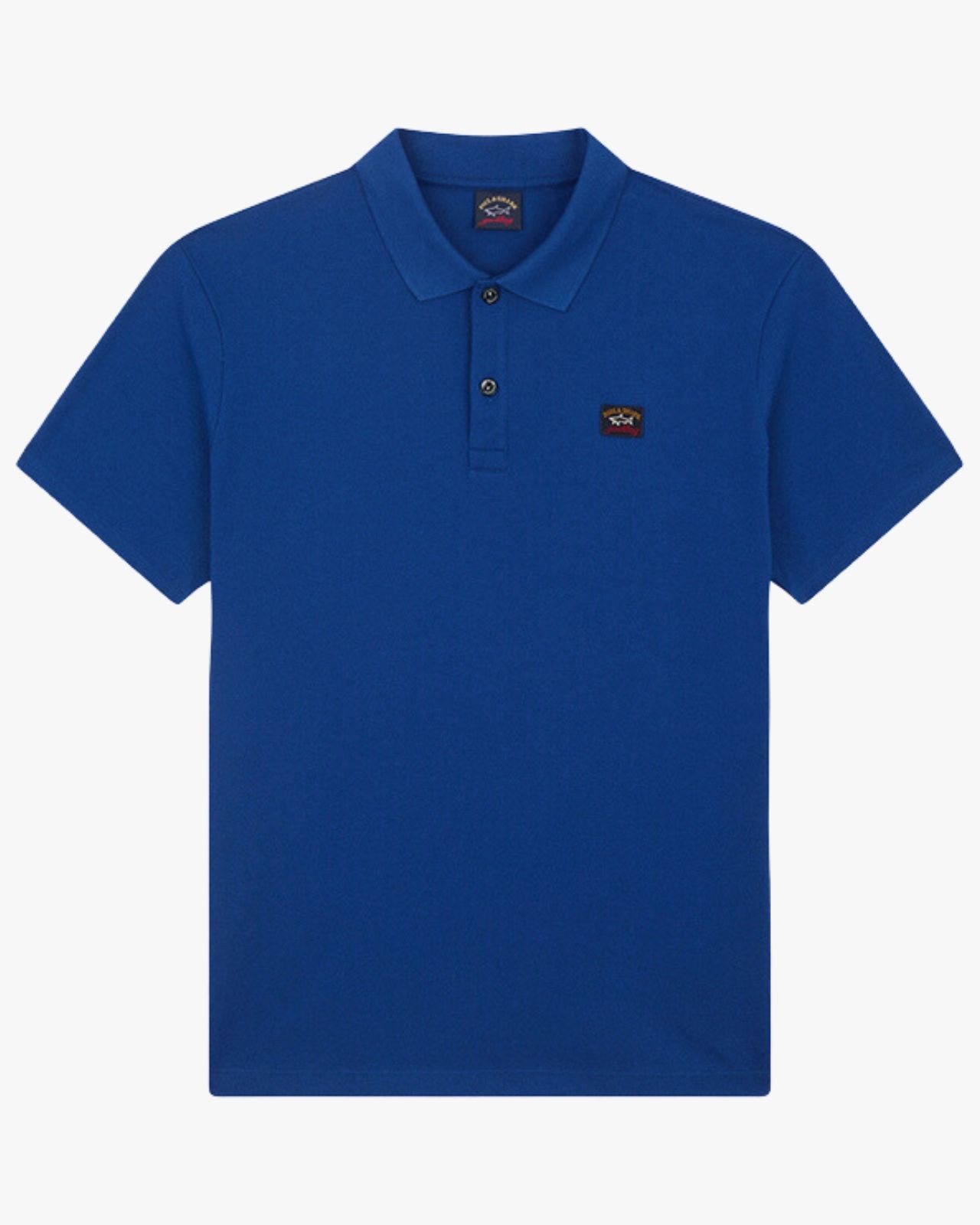 Polo piqué grande taille bleu