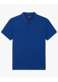 Polo piqué grande taille bleu