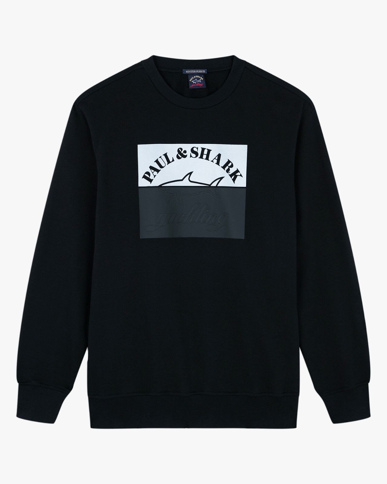 Sweat col rond grande taille noir