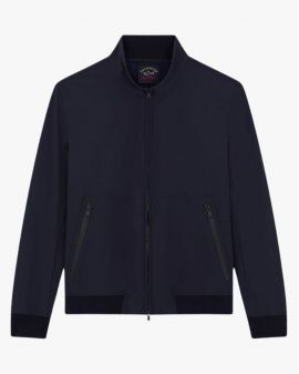 Blouson softshell grande taille bleu marine