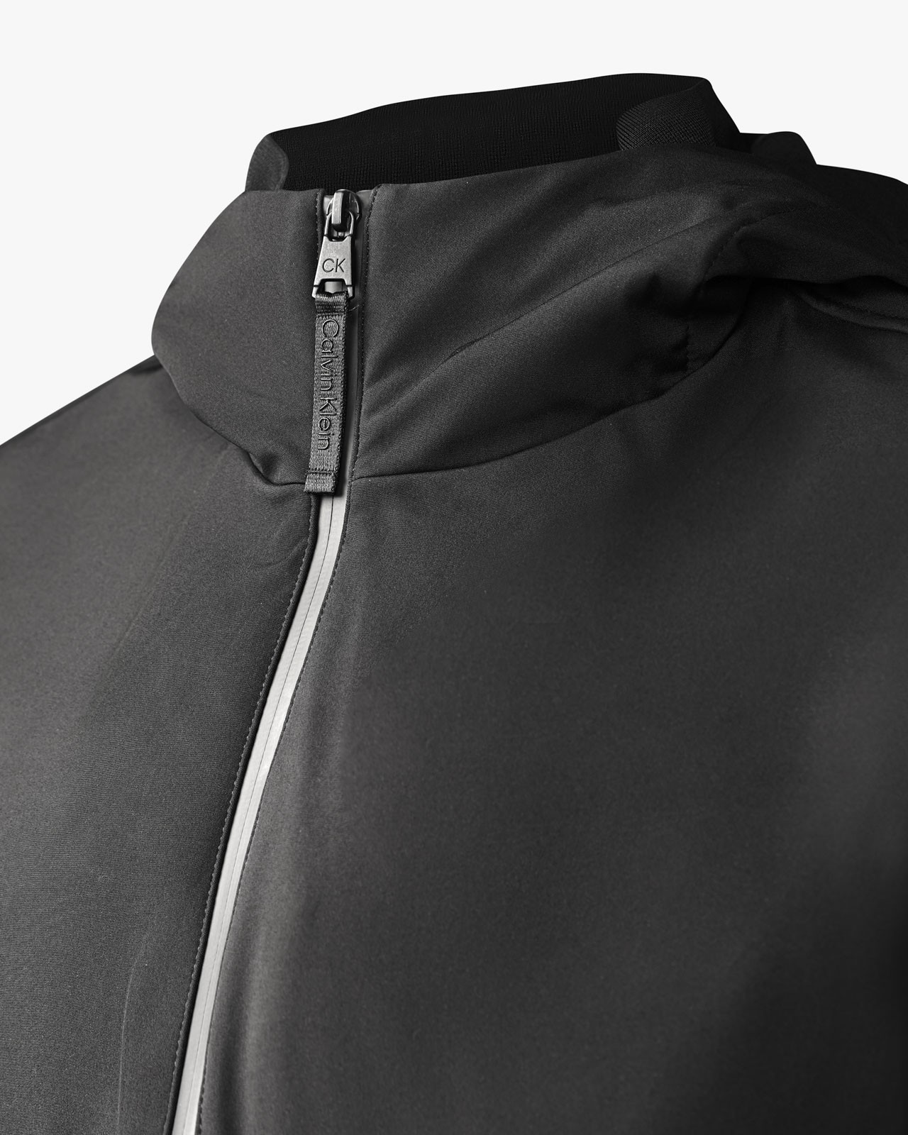Blouson à capuche grande taille noir