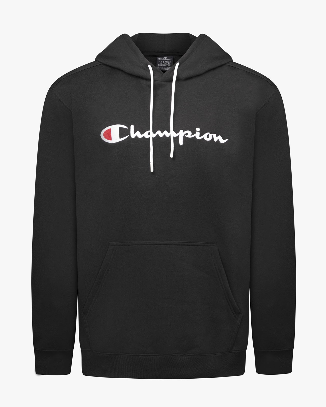 Sweat à capuche grande taille noir