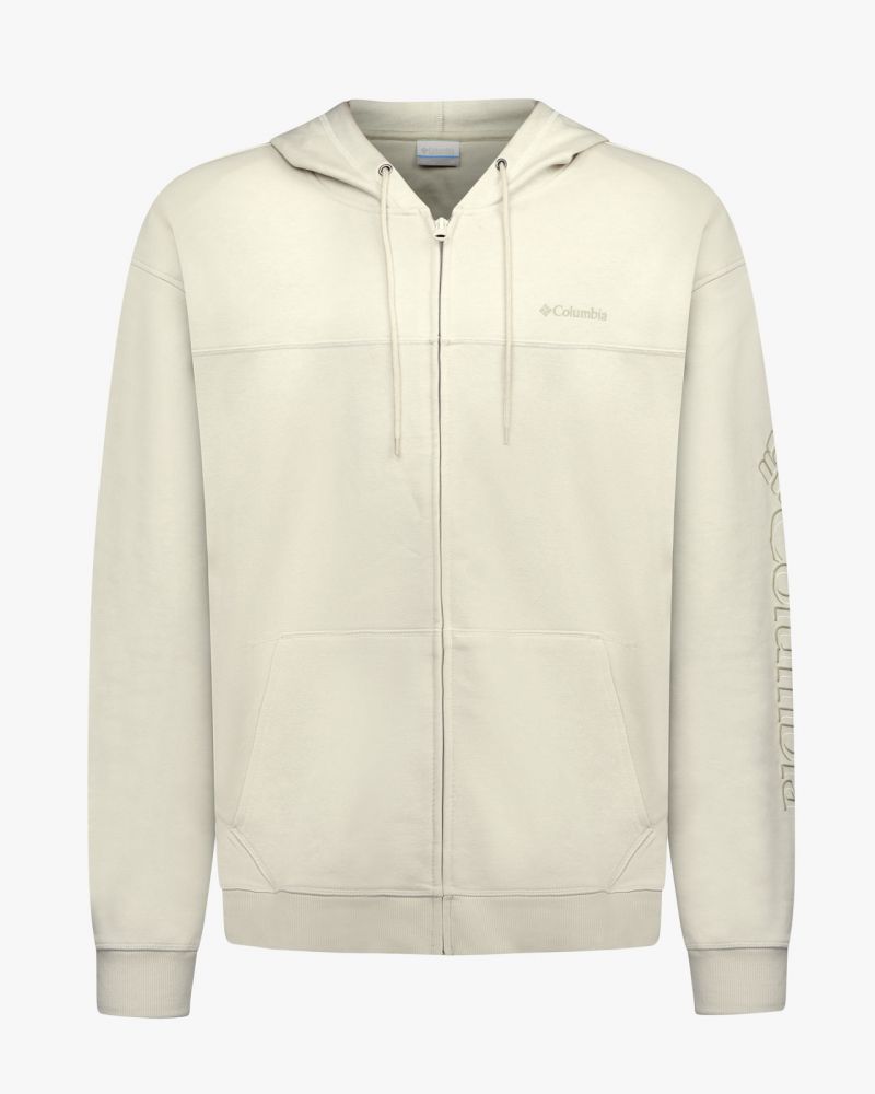 Sweat zippé grande taille beige