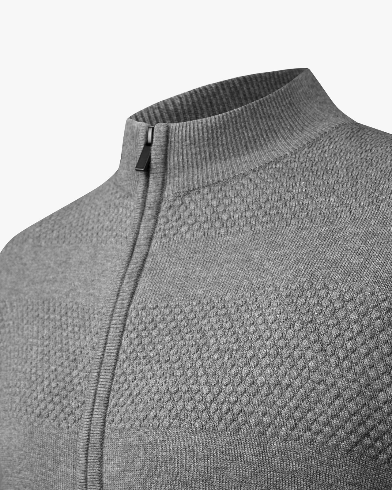 Gilet zippé pour homme grand gris