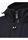Parka Flexcity en laine grande taille bleu marine