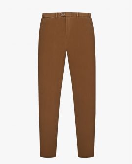 Pantalon chino structuré grande taille marron
