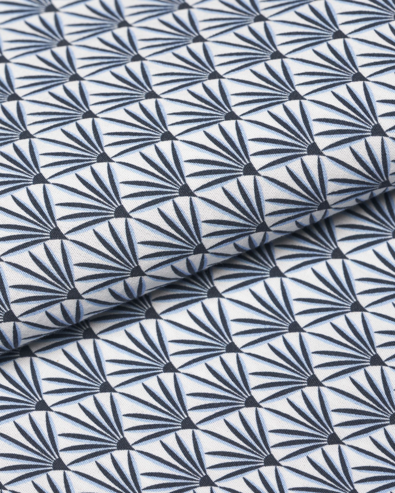 Chemise art déco grande taille bleu