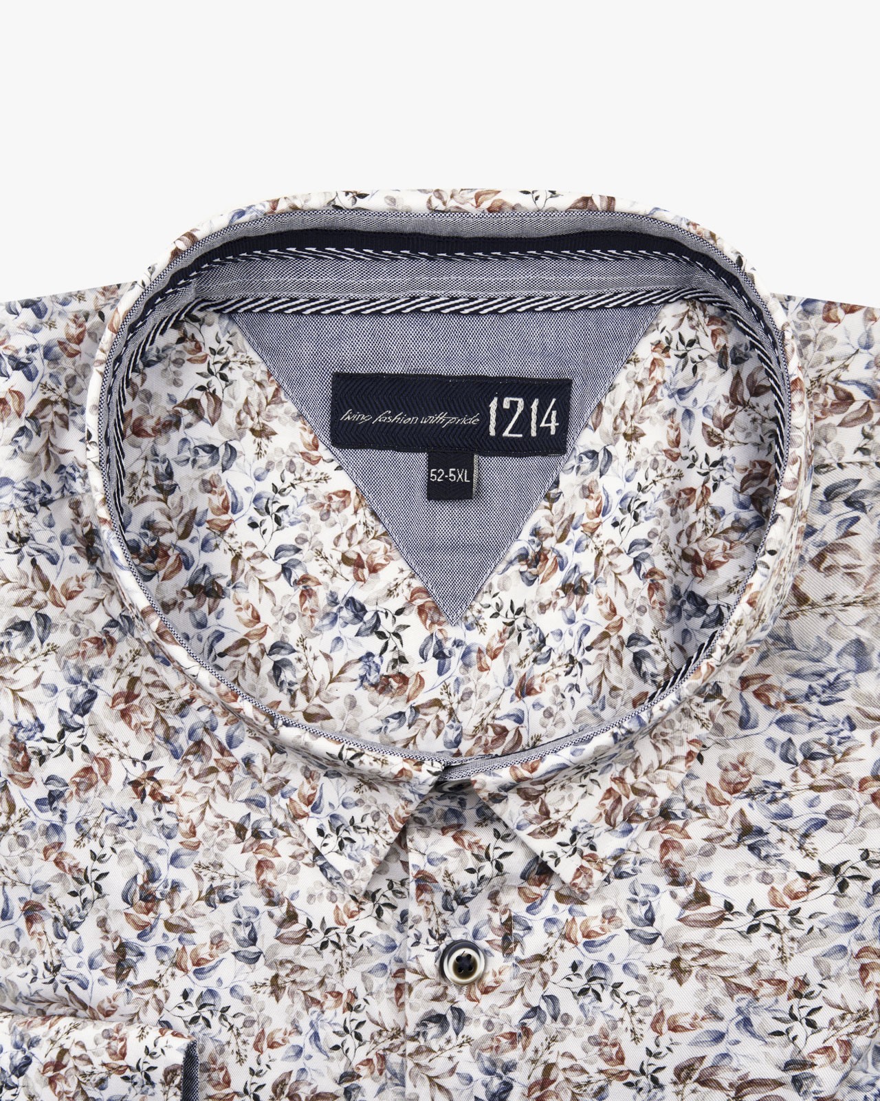 Chemise fantaisie grande taille blanc