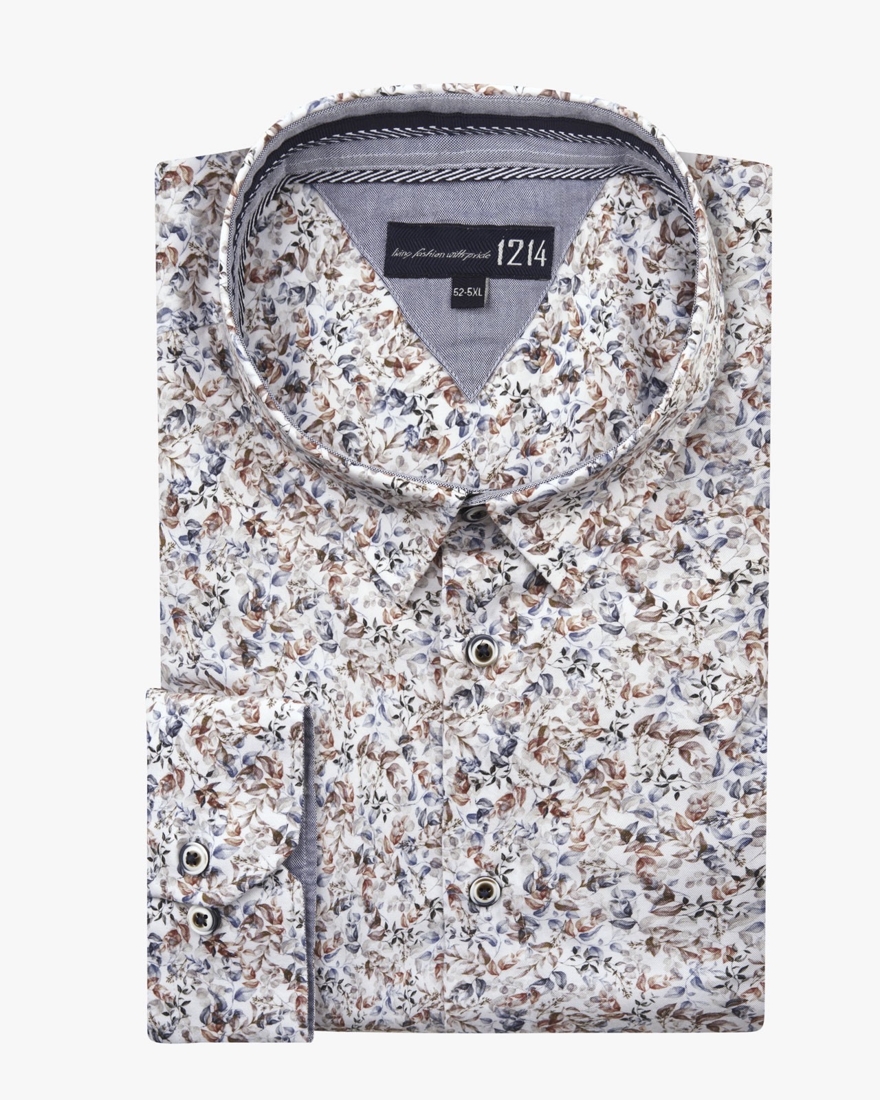 Chemise fantaisie grande taille blanc