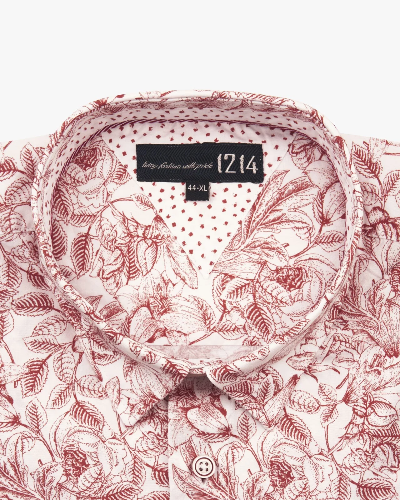 Chemise grande taille brique