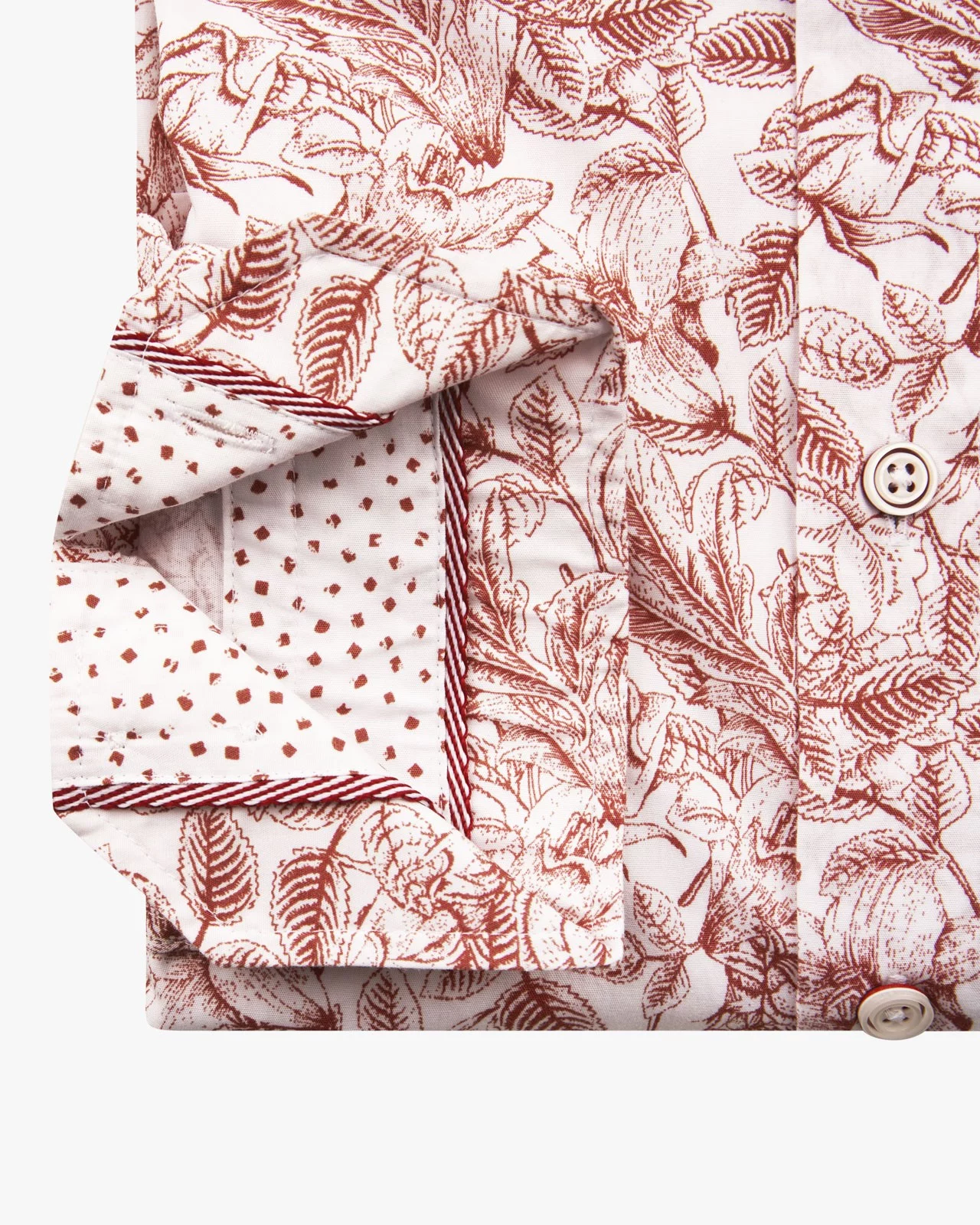 Chemise grande taille brique