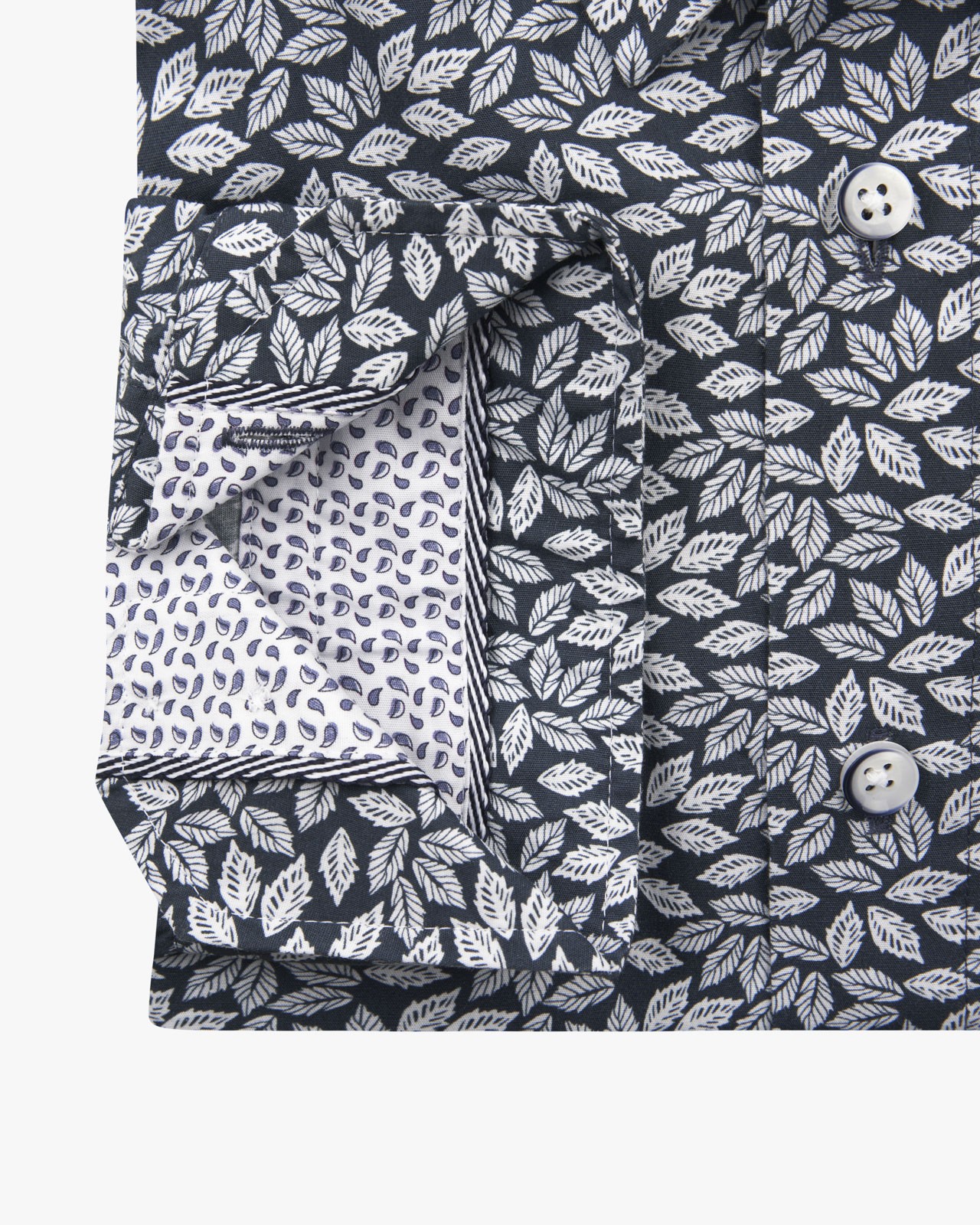 Chemise fantaisie grande taille bleu marine