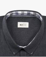 Chemise en flanelle manches extra-longues 72 cm anthracite