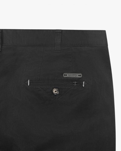 Pantalon chino twill grande taille noir