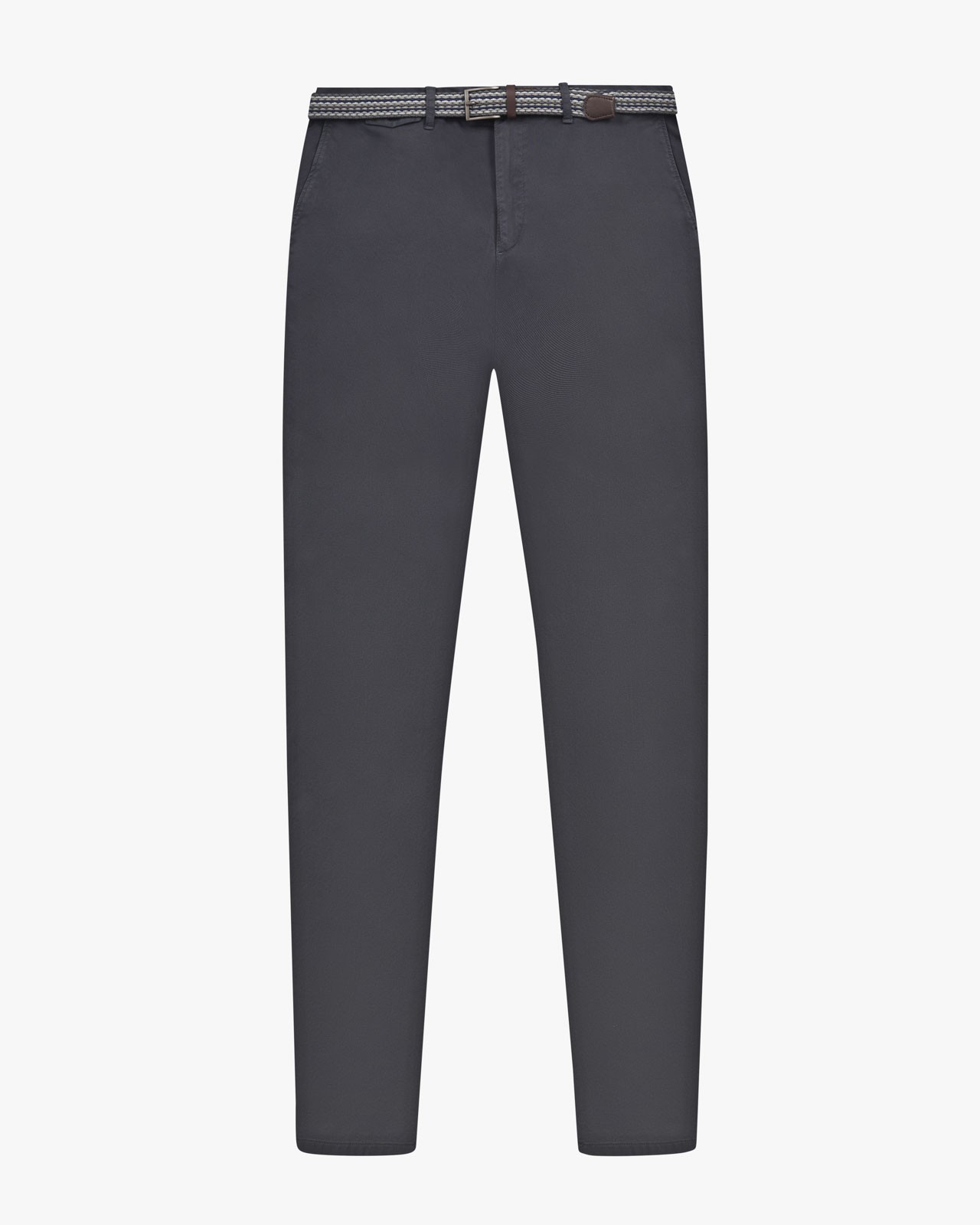 Pantalon chino avec ceinture grande taille gris
