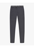 Pantalon chino avec ceinture grande taille gris