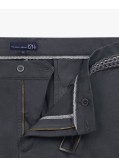 Pantalon chino avec ceinture grande taille gris