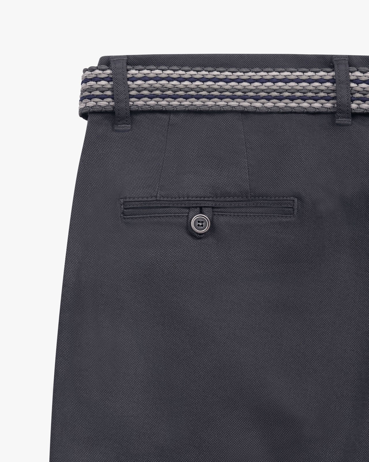 Pantalon chino avec ceinture grande taille gris