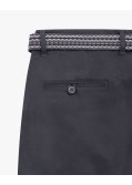 Pantalon chino avec ceinture grande taille gris