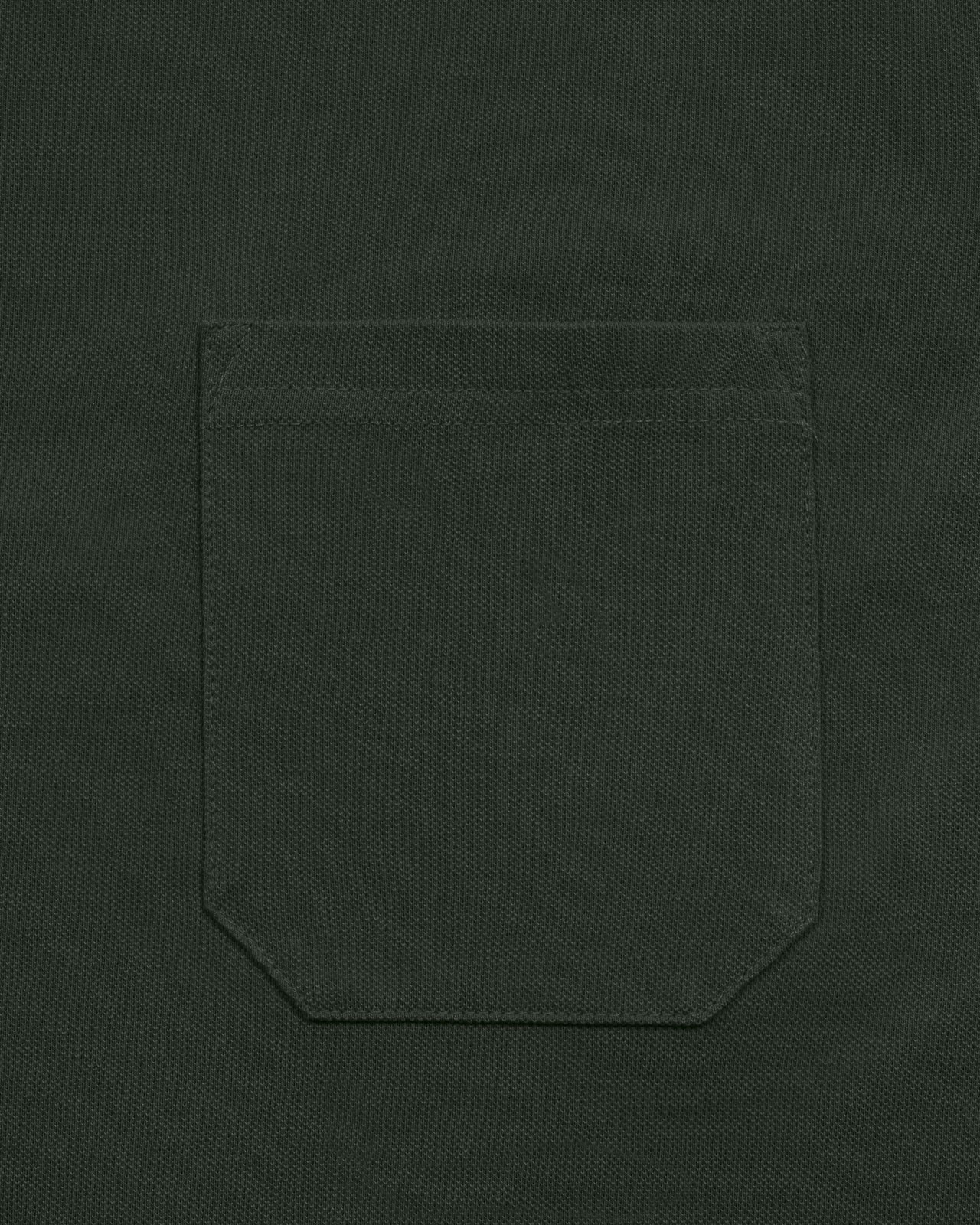 Polo piqué avec poche grande taille vert